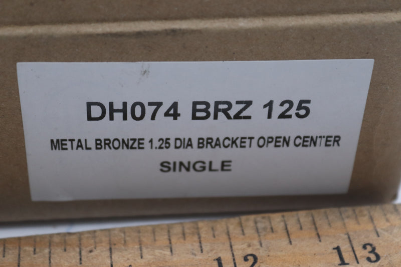 Ballard Design Bracket Open Center Single Brass 1.25" Dia DH074 BRZ 125