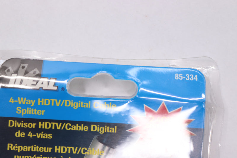 Ideal 4-Way Digital Cable Splitter Nickel 2.4GHz 85-334