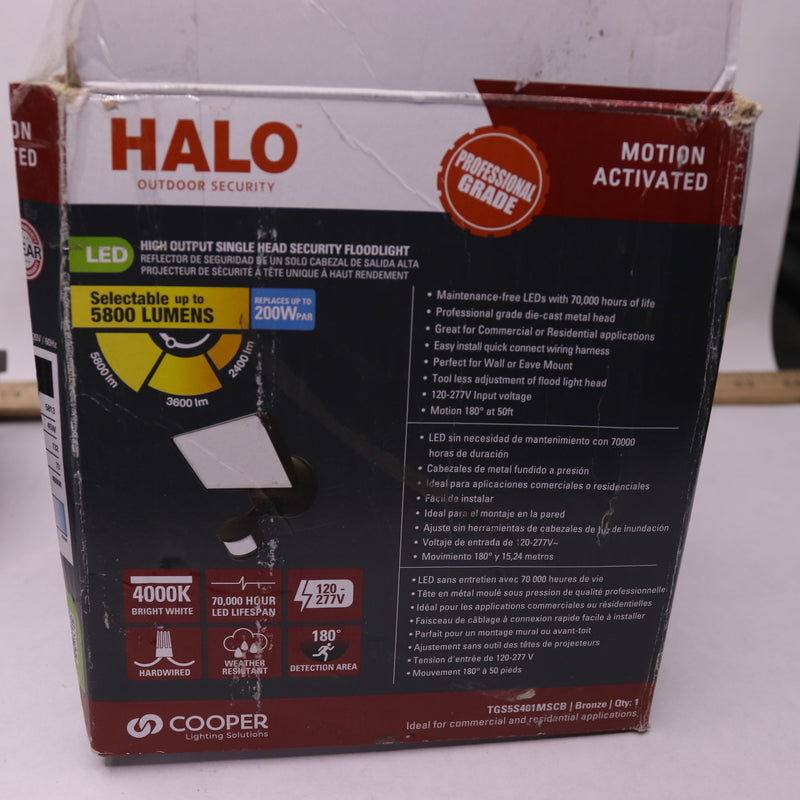 Halo Integrated LED Flood Light Square Single Head 27W Bronze - Missing Hardware