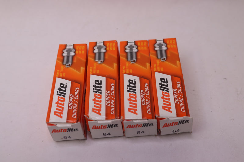 (4-Pk) Autolite Spark Plug Copper 64
