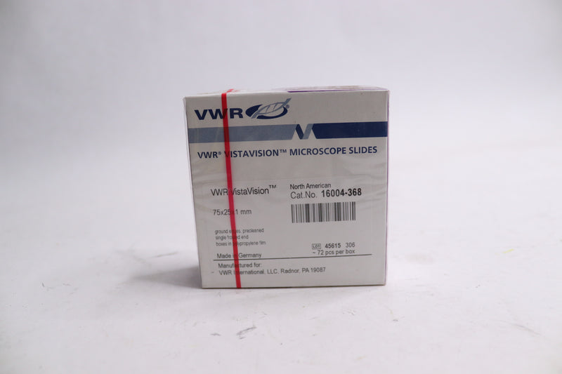 (72-Pk) VWR Vistavision Microscope Slides 25 mm x 75 mm 16004-368
