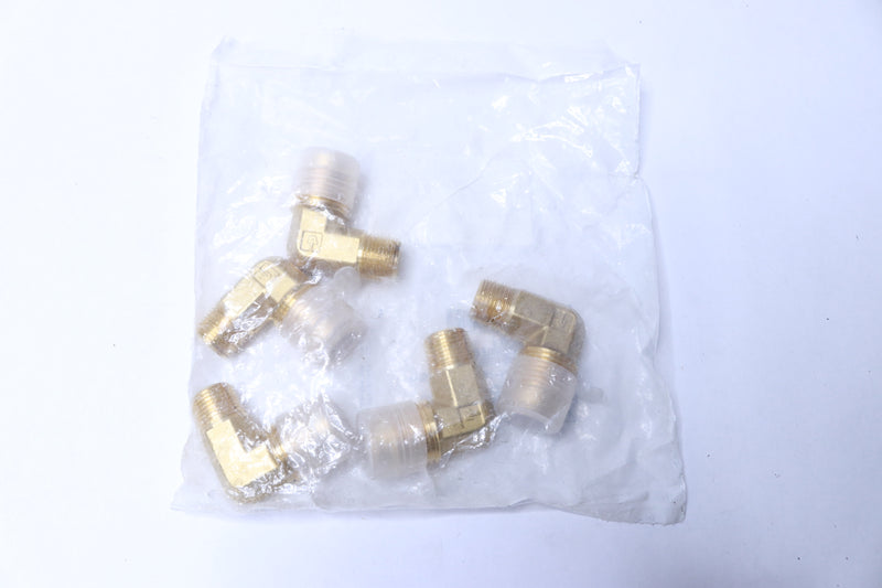 (5-Pk) Imperial Flared Male 45 Degree Elbow Brass  5/8" x 3/8" 90274-1