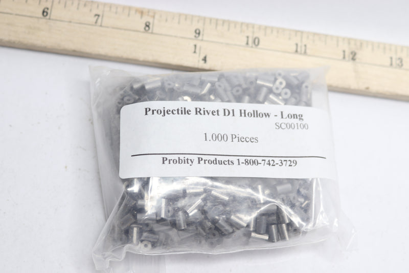 (1,000-Pk) Projectile Rivet D1 Hollow-Long SC00100