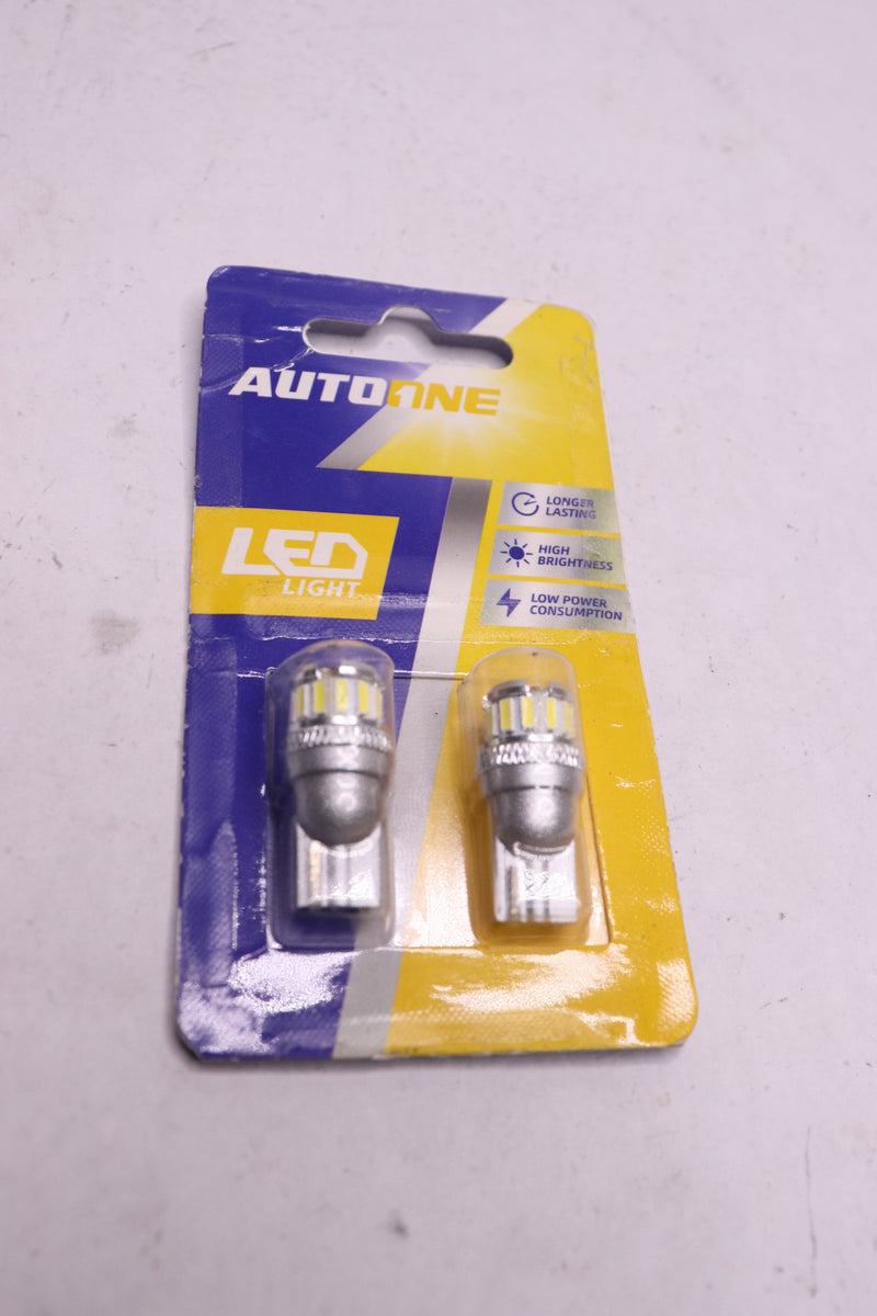 (2-Pk) Autoone License Plate Light 194 LED Bulb 300% High Brightness