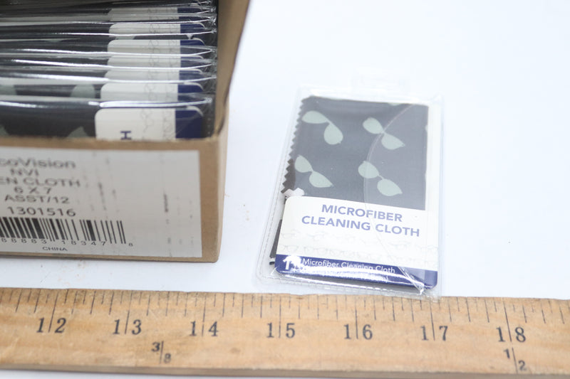 (12-Pk) HilcoVision Microfiber Cleaning Cloths 6" x 7"