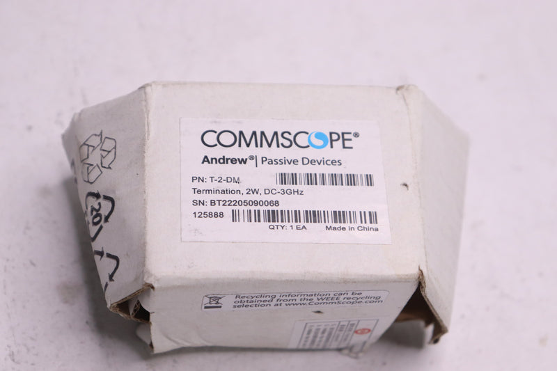 Commscope Andrew DIN Male Termination Load DC-3.0 GHz 2 Watt 50 Ohm T-2-DM