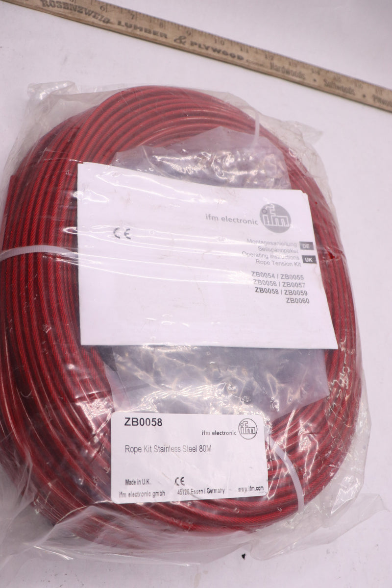 IFM Electronic Rope Tension Kit Red Stainless Steel 80M ZB0058
