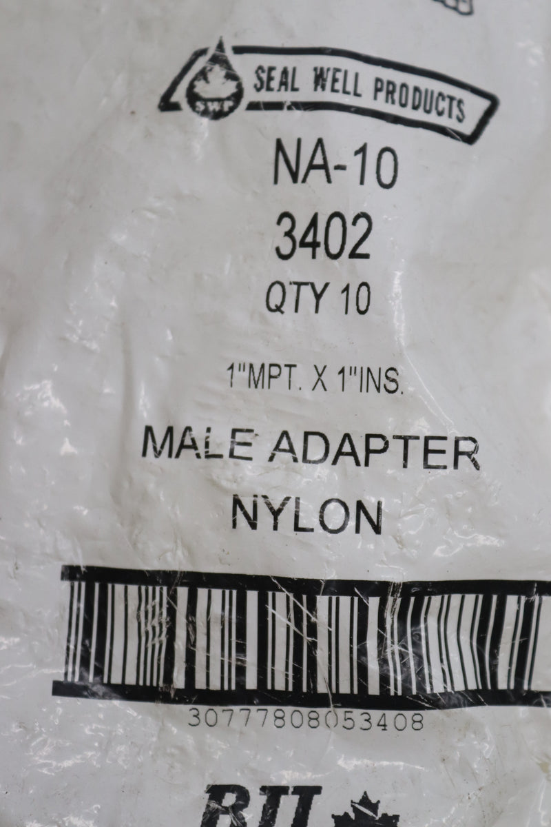 (10-Pk) Merrill Nylon Male Adapter 1" NA-10 3402