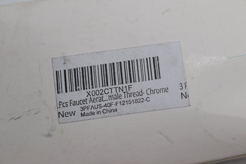 (3-Pk) Kitchen Faucet Aerator Silver ‎0.94" Thread Size CB-90001-01
