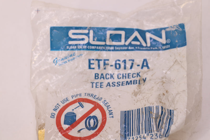 Sloan Check Assembly Valve 3/8" ETF-617-A