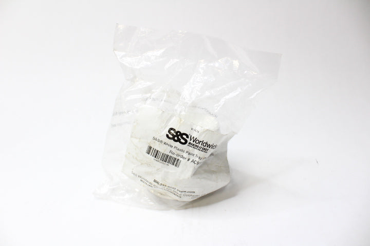 (100-Pk) S&S Paint Tray Plastic White SSW-AC919