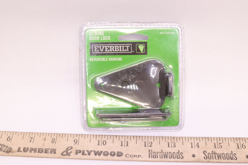 Everbilt Reversible Handing Sliding Door Lock Oil Rubbed Bronze 12121 1001810329