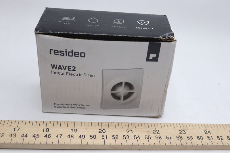 Resideo Indoor Mountable Electronic Siren White 500mA Max. 12 VDC WAVE2
