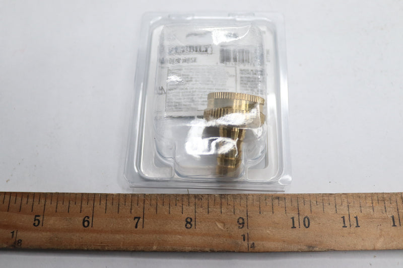 Everbilt Garden Hose Barb Adapter Lead-Free Brass 3/4" FH x 1/2" ID