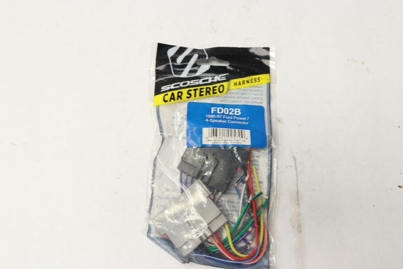 Scosche Car Speaker Wiring Harness Stereo Connector FD02B
