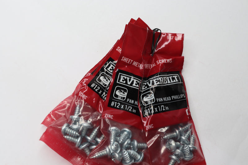 (45-Pk) Everbilt Phillips Pan-Head Sheet Metal Screws