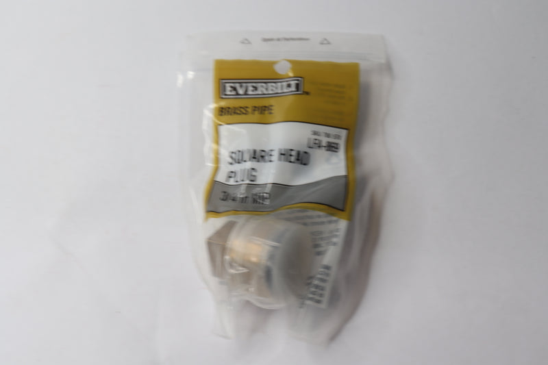 Everbilt Plug Fitting Brass 3/4" MIP 780578