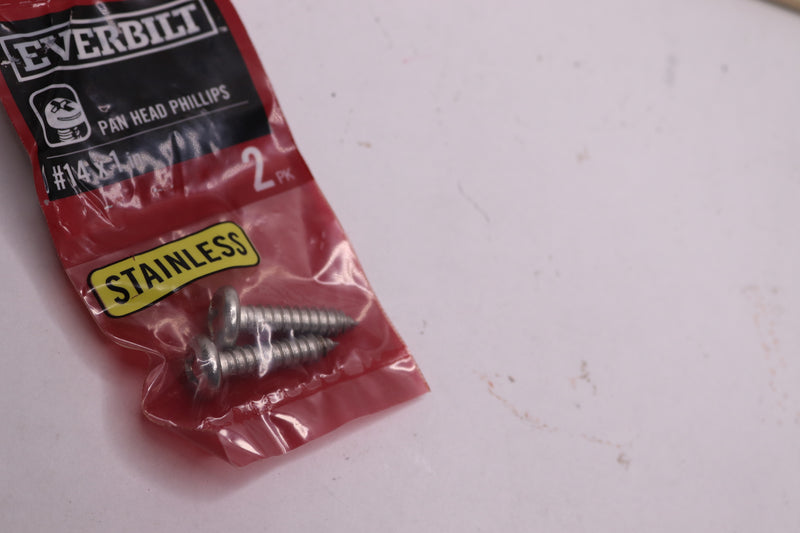 (2-Pk) Everbilt Phillips Head Sheet Metal Screws