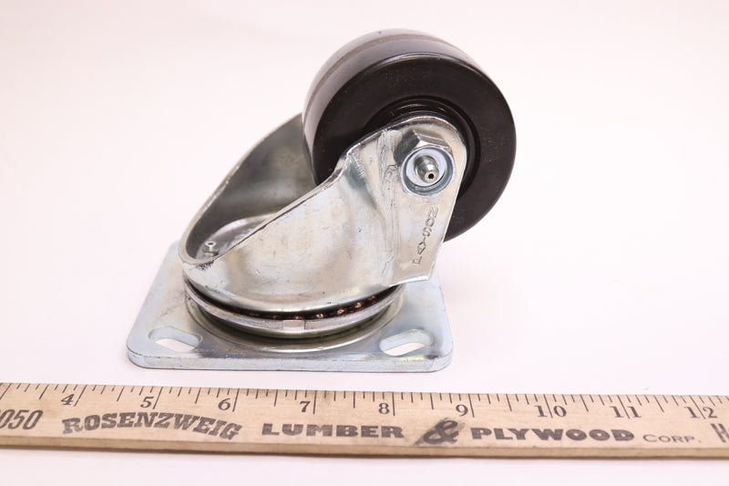 Plastic Swivel Plate Caster 1-7/8" x 1-3/4"  with 3-3/4" x 4-1/2" Mount