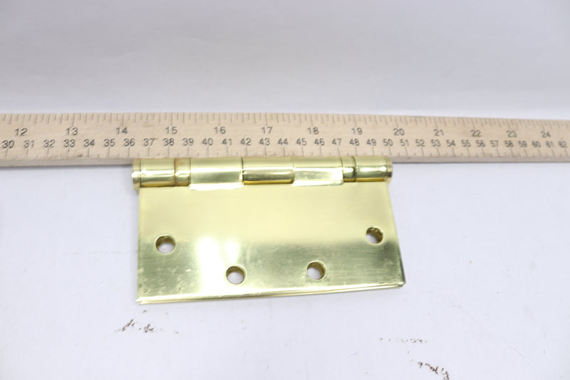 (3-Pk) Hager Full Mortise Ball Bearing Hinge Bright Brass 5" x 5" BB1191 006761