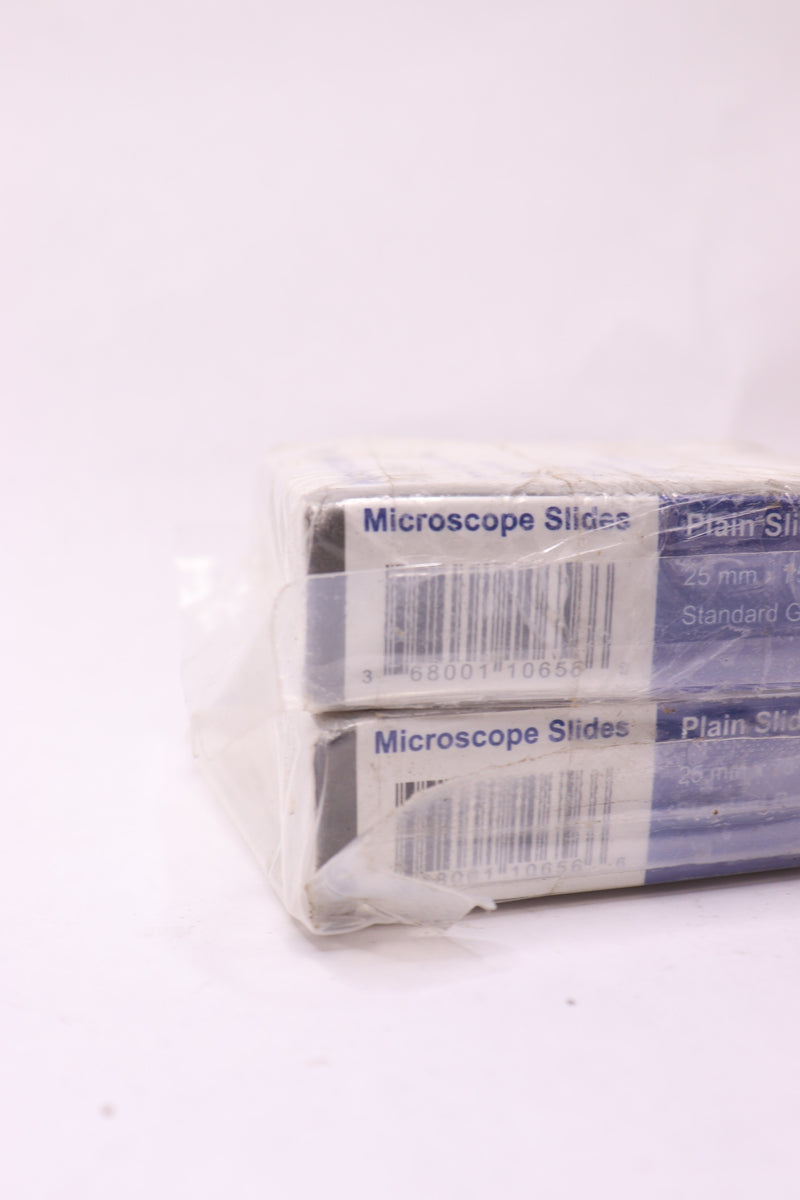 (144-Pk)  Amerisource Microscope Plain Slides Standard Grade 25 x 75 x 1.0 MM
