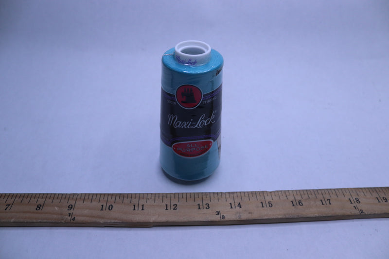 American & Efird Maxi-Lock Cone Serger Thread Radiant Turquoise 3000-yds.