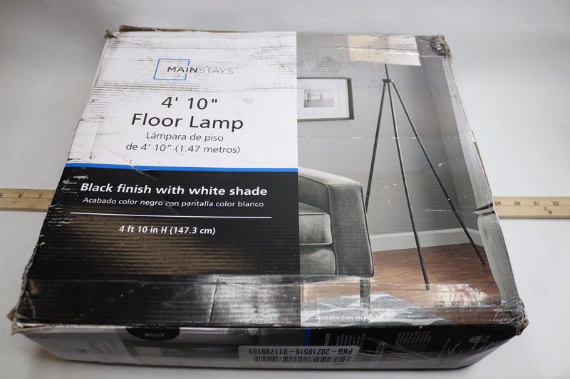 Mainstays Tripod Floor Lamp Metal 147.3cm MS87-240-257-56