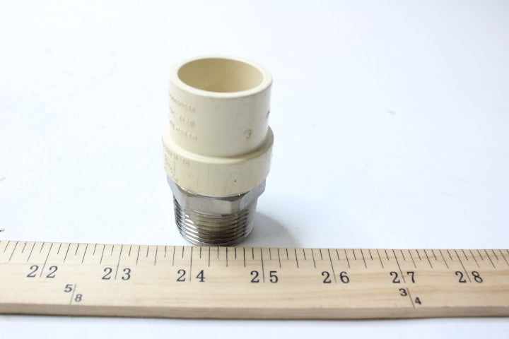Midland Industries Brass Adapter Fitting 1" x 1" 35415SS
