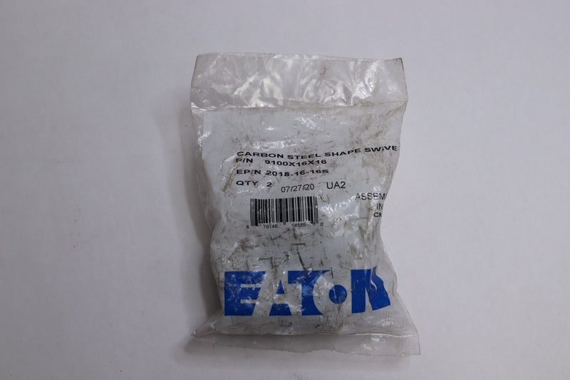 (2-Pk) Eaton Flare-Twin Fitting Carbon Steel 1" x 1" 9100X16X16