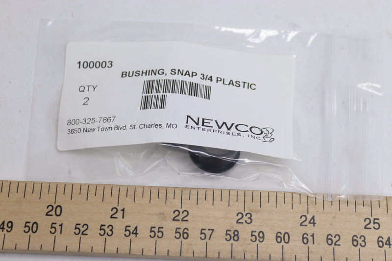 (2-Pk) Newco Bushing Snap On Plastic 3/4" 100003