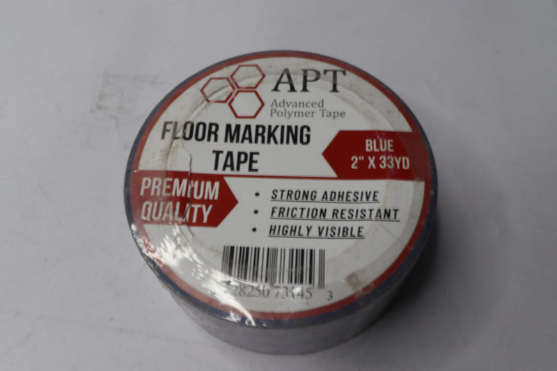 APT Advanced Polymer Tape Premium Floor Marking Tape Blue PVC 2" x 33 yd.