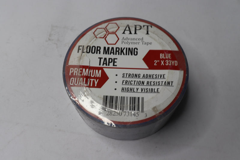 APT Advanced Polymer Tape Premium Floor Marking Tape Blue PVC 2" x 33 yd.