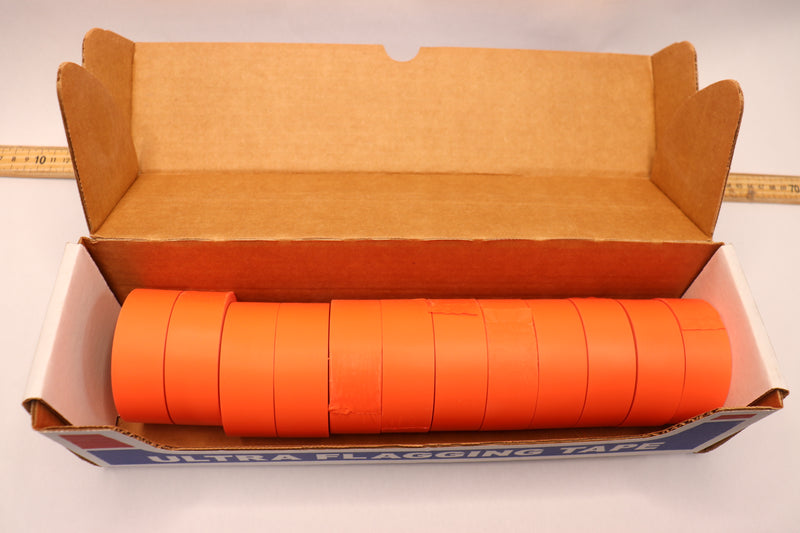 (12-Pk) Mutual Industries Flagging Tape Ultra Glo Orange 16001