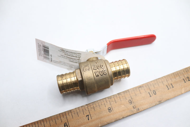 BK Products Low Lead Pex Ball Valve Forged Brass  400 PSI 1" 107-345NL