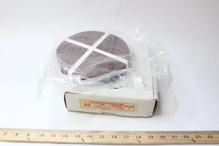 Resin Cloth Disc Aluminum Oxide 100 Grit 7'' x 5-16 50-Pack