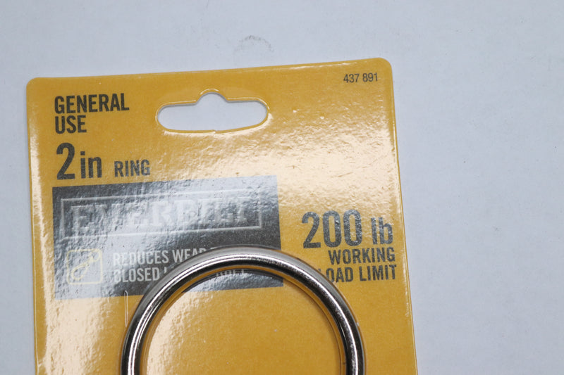 (2-Pk) Everbilt Closed Loop Rope Ring Nickel Plated 200