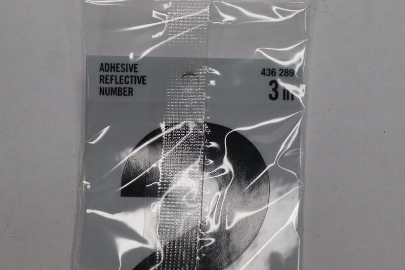 (5-Pk) Everbilt Reflective Number 2 Vinyl Black 3" 436 289