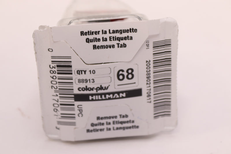 Hillman Red Key Blanks Cassette H Key 95 88913 10-Pack