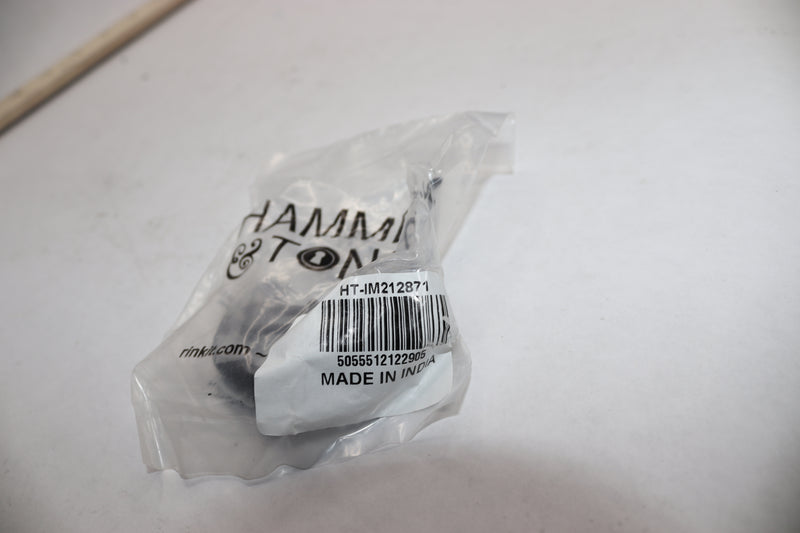 (6-Pk) Hammer & Tongs Single Coat Hook Black 20Mm X 55Mm HT-IM212871