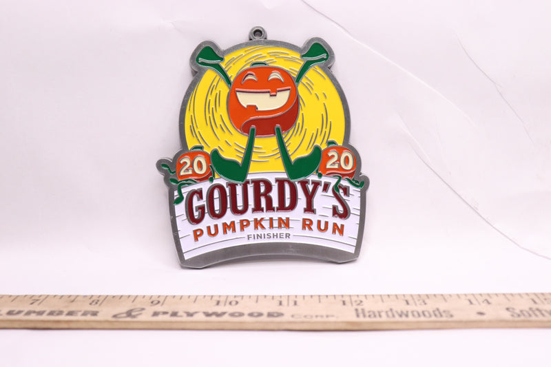 Gourdy's Pumpkin Run Finishers Medal 2020