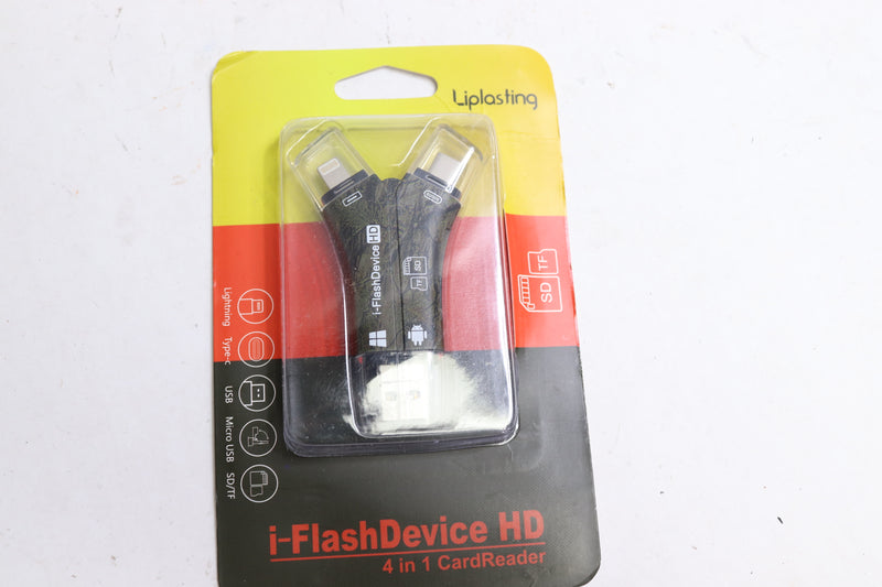 Liplasting 4 in 1 iFlash Drive USB Micro SD Black