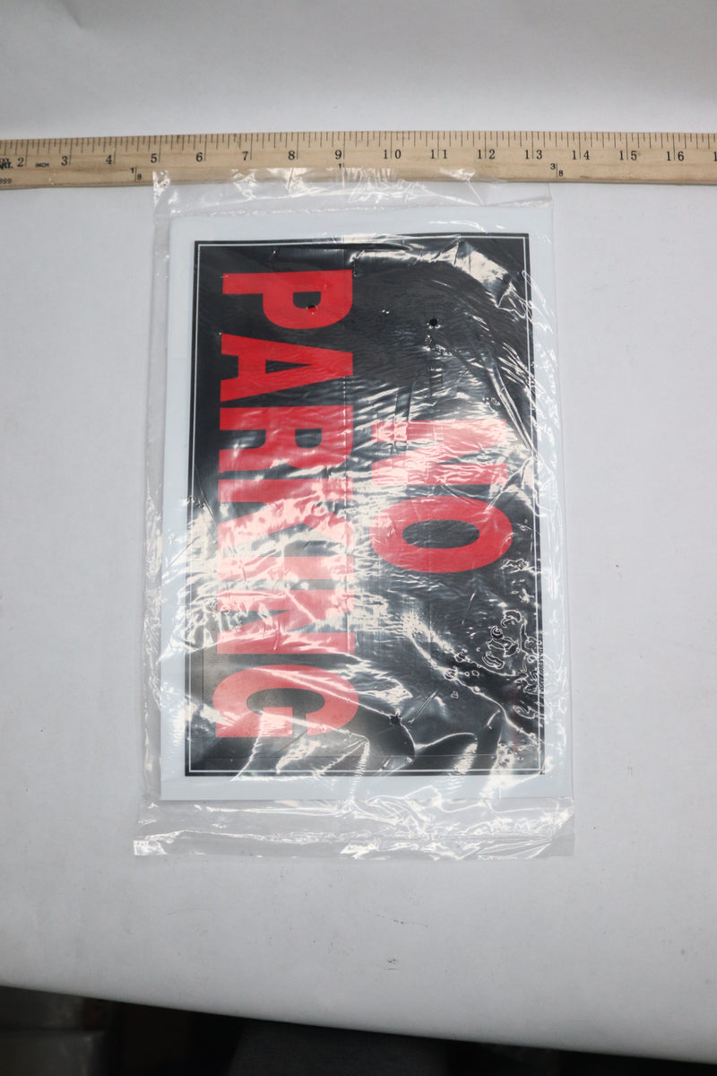 (5-Pk) Everbilt Vinyl No Parking No Esta Sign Red/Black 8" x 12" 251 135