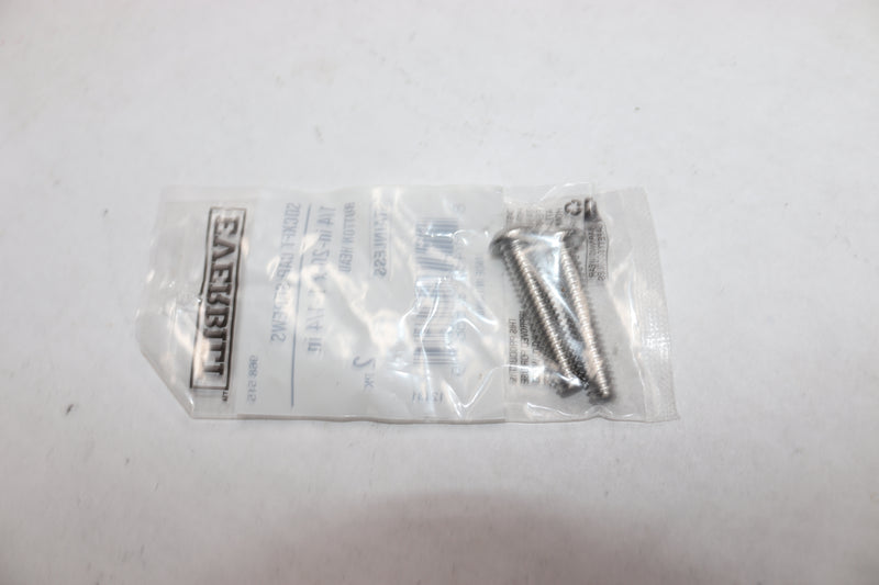 (2-Pk) Everbilt Hex Button Head Socket Cap Screw Stainless 1/4"-20 x 1-1/4"