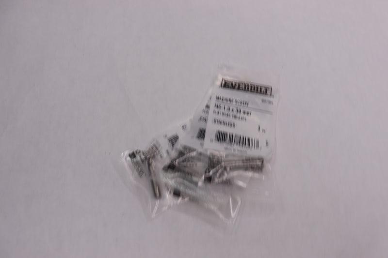 (5-Pk) Everbilt Phillips Flat Head Machine Screw Stainless Steel M6-1.0 x 30mm