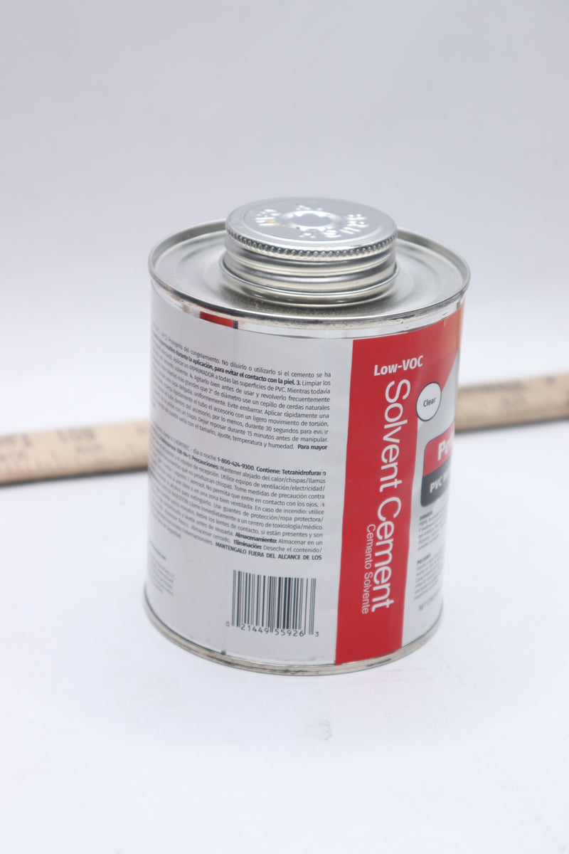 Rectorseal Solvent Cement Pete Clear For PVC 16 oz. 55926