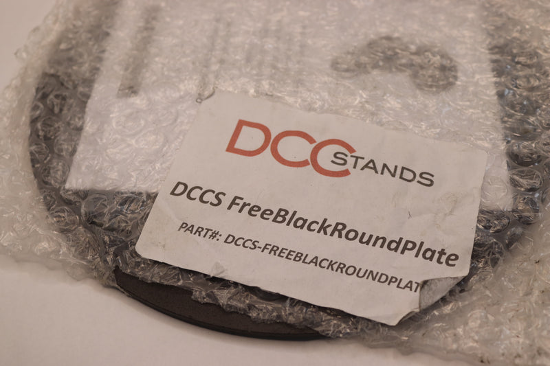 DCC Freestanding Round Base Plate Steel Black 3mm