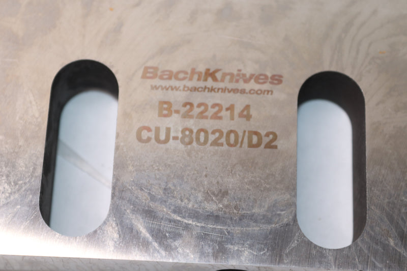 BachKnives Replacement Knife B-22214 19.984" X 3.375" X 0.875" CU-8020/D2