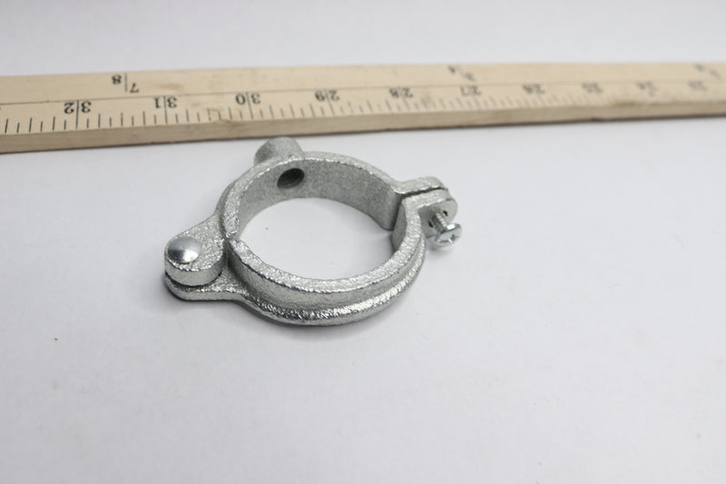 The Plumber's Choice Hinged Split Ring Pipe Hanger Galvanized Malleable Iron