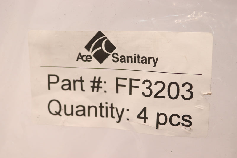 (4-Pk) Ace Sanitary Stainless Steel Compression Hose Fitting FF3203