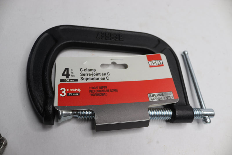 Bessey Drop Forged C-Clamp Black 4" CM40